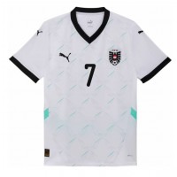 Camiseta Austria Marko Arnautovic #7 Visitante Equipación para mujer Eurocopa 2024 manga corta